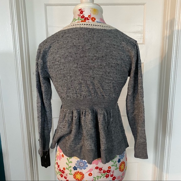 Y2K Gray Cinched Cardigan - Picture 4 of 5